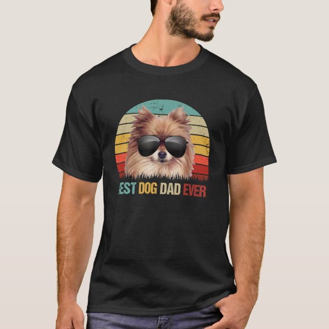 Pai De Cachorros De Mens De Pomerânia De Camisas (Frente)