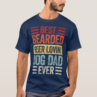 Pai de Cão T-Shirt Dog Lover de Melhor Bearded Bee