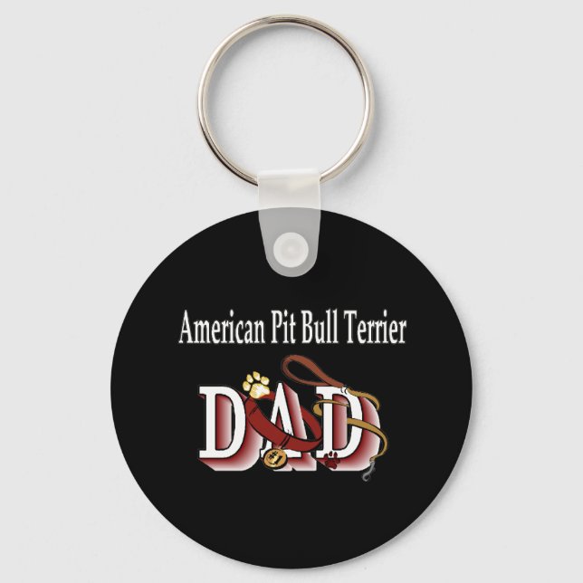 Pai de Chaveiro de terrre americano Pit Bull (Frente)