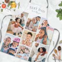 Pai de Colagem de Fotografias Personalizado Apron