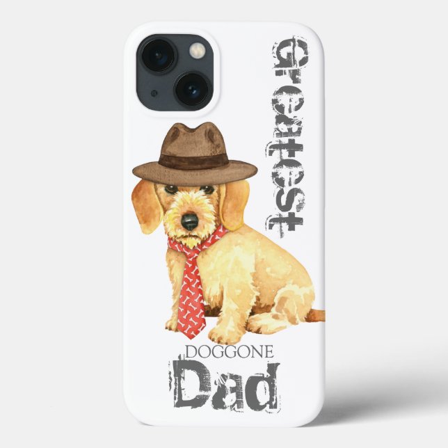 Pai de Dachshund com fio (Verso)