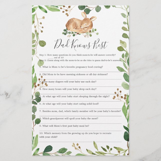 Pai De Deer Sabe O Melhor Jogo (Frente)