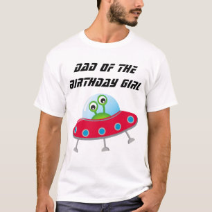 Pai de Festa de aniversário espacial T-Shirt
