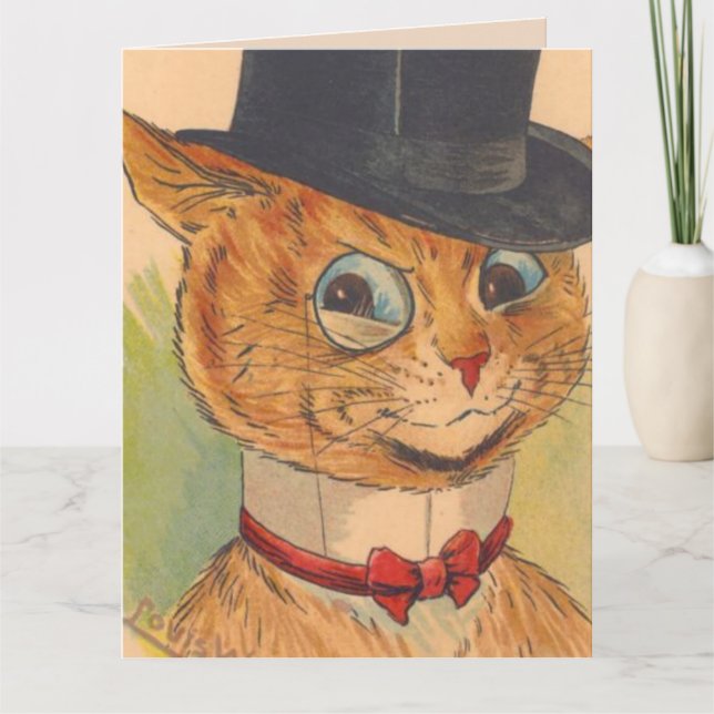 Pai DE GATO LOUIS WAIN DE ANIVERSÁRIO PARA CARTÕES (Frente)