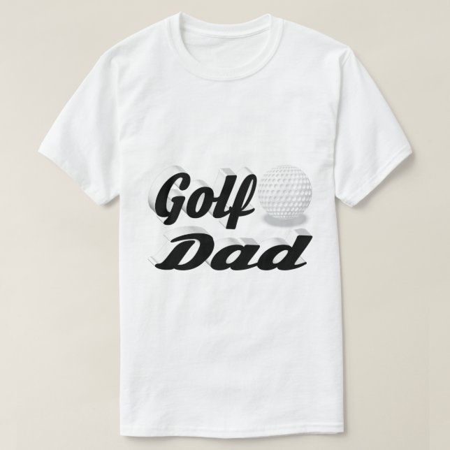 Pai de golfe T-Shirt (Frente do Design)