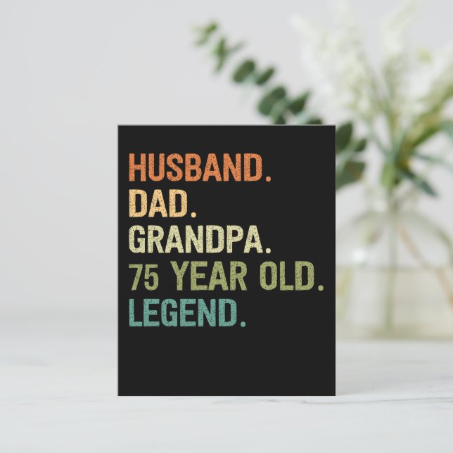 Pai de marido avô de 75 anos presente de 75 anos (Em pé/Frente)