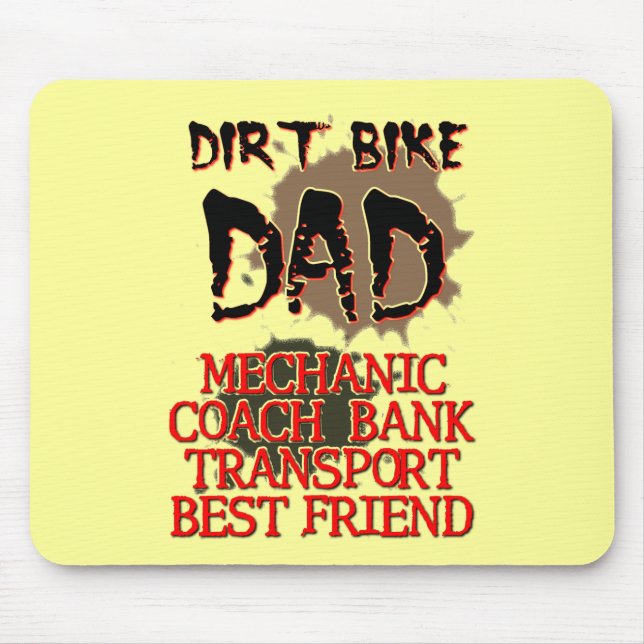 Pai de Moto Off-Road Mouse Pad de Motocross (Frente)