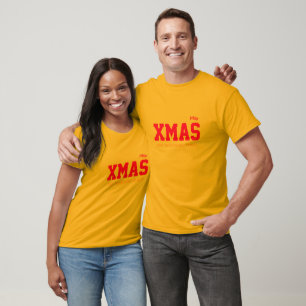 pai de natal Mamãe Personalizada Script T-Shirt