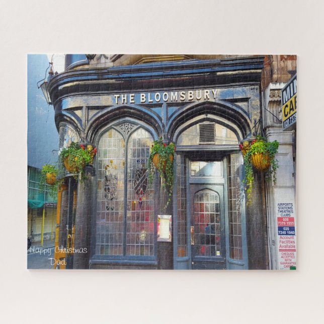 Pai de Natal. Quebra-cabeça de serra (Horizontal)