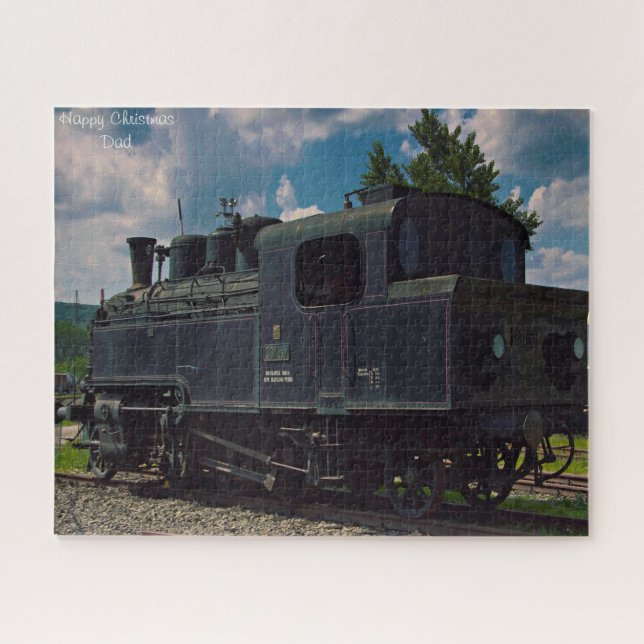 Pai de Natal. Quebra-cabeça de serra (Horizontal)