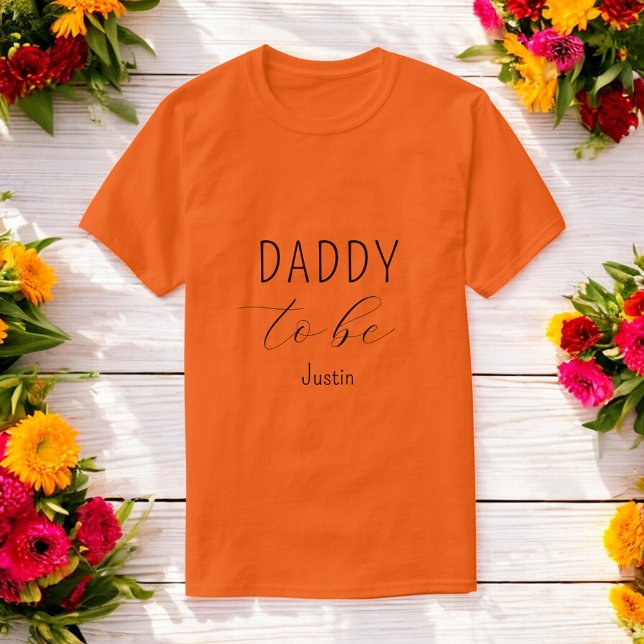 Pai de ser Chá de fraldas - Camisa laranja (Criador carregado)