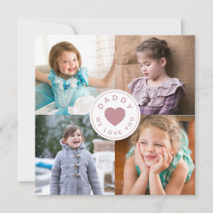 Pai Dia de os pais Bonito Que Te Ama Colagem Fotog