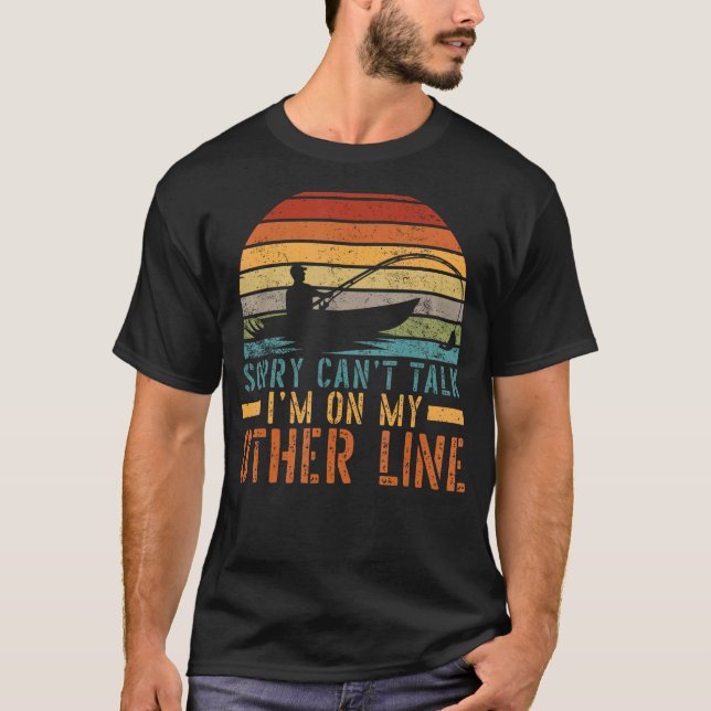 Pai Divertido de Pesca Camiseta Divertida de Pesca (Frente)
