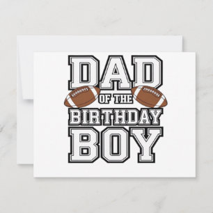 Pai do Menino de Aniversário Amante de Futebol Fam