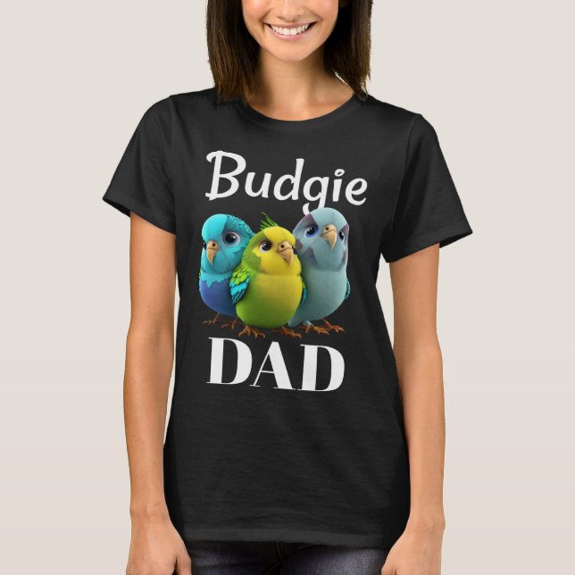 Pai do Orçamento Budgerigar Parakeet Bird Pullover (Frente)