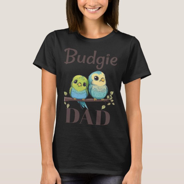 Pai do Orçamento Budgerigar Parakeet Bird Pullover (Frente)
