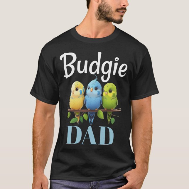 Pai do Orçamento Budgerigar Parakeet Bird Pullover (Frente)