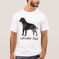 Pai do Retriador Camisa Superior de Camisa Preta