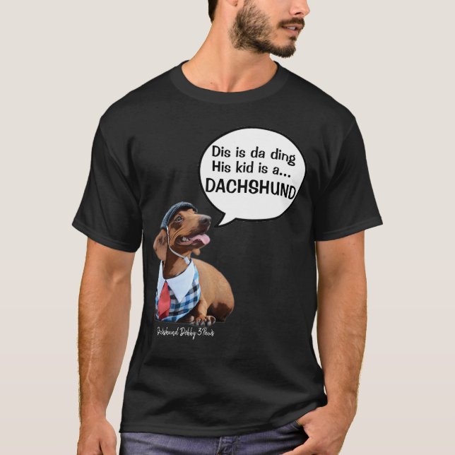 Pai do t-shirt do Dachshund (Frente)