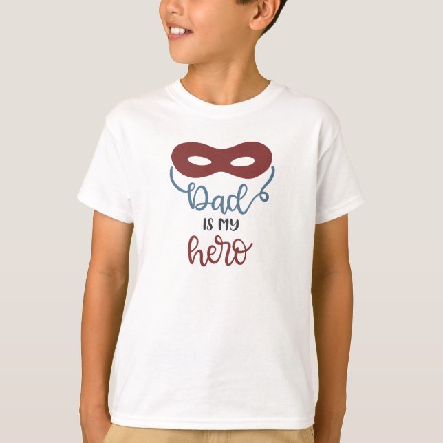 Pai É Minha Camisa De T-Shirt Hero Kids (Frente)