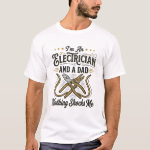 Pai Eletricista Nada Me Choca Camisa Vintage De