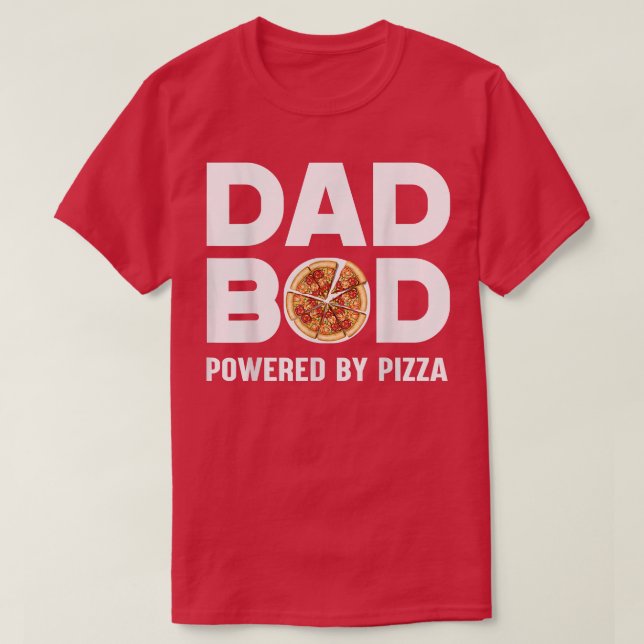 Pai Engraçado De Camisa De Pai Com Pizza Fathe (Frente do Design)