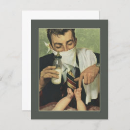 Pai engraçado do Dia de os pais Vintage mudando Fr