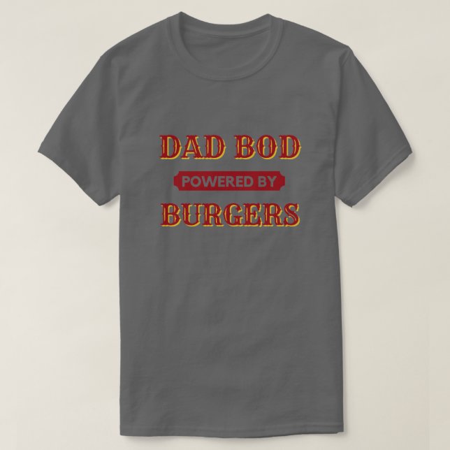 Pai Equipado Com Camisa T De Burgers (Frente do Design)