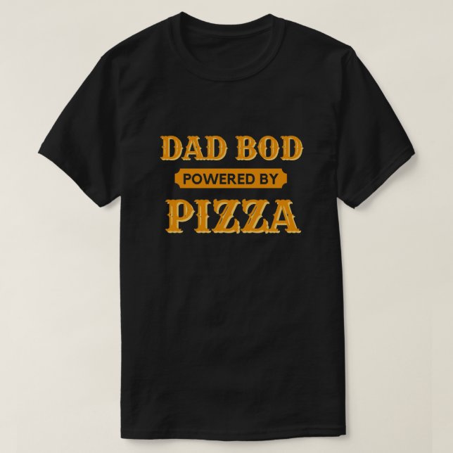 Pai Equipado Com Pizza T-Shirt (Frente do Design)