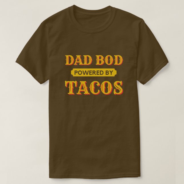 Pai Equipado Com Tacos T-Shirt (Frente do Design)
