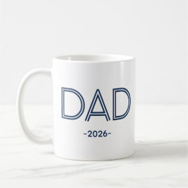 Pai Estiloso com Caneca de Café do Ano Personaliza
