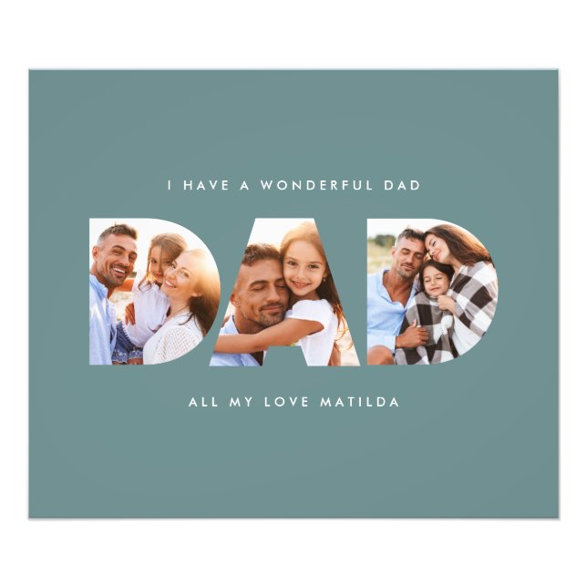 Pai foto moderna tipografia (Frente)