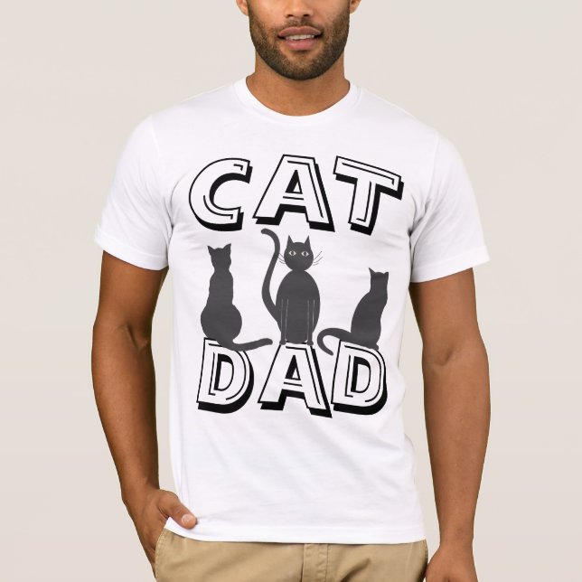 PAI GATO, T-shirts De Gato (Frente)