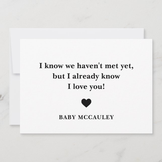 Pai Gravidez Revelação Caixa de Anúncio (Frente)