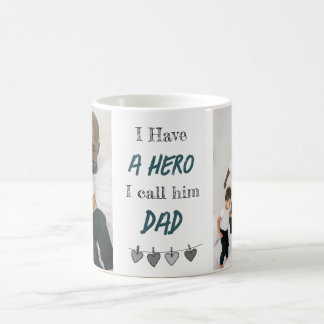 Pai Herói | Caneca de Café Personalizada para o Di