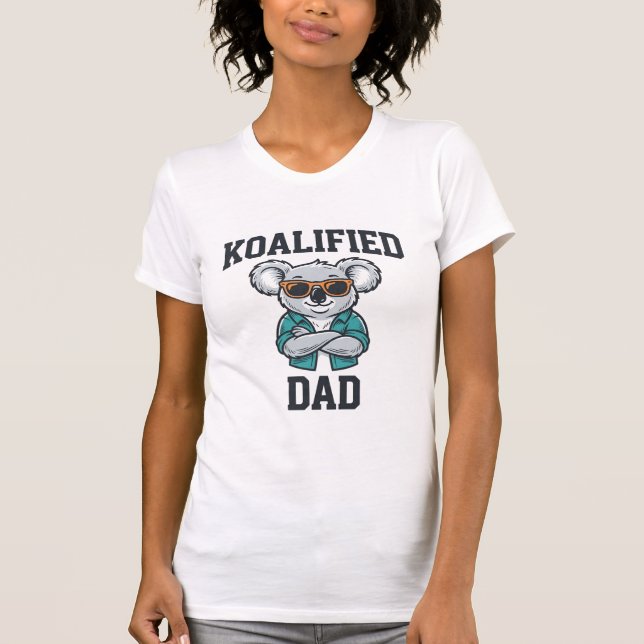 Pai Koalificado Camisa do Pai do Coala Fofo Design (Frente)