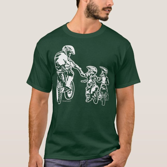 Pai legal, Camisa Rider Motocross Men Juventude (Frente)