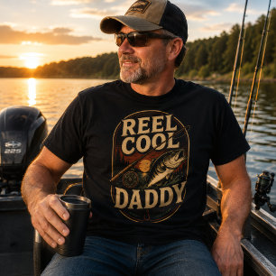 Pai Legal da Bobina Camisa de Pesca de Róbalo Vint