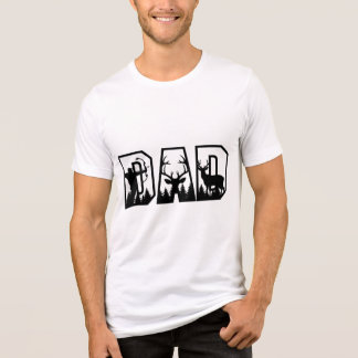Pai - Letra Silhouette Deer Hunting T-Shirt