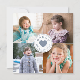 Pai Moderno Amo-Lo Colagem Fotográfica