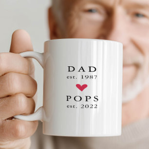 Pai Moderno   Avô Ano de Fundação Caneca de Café
