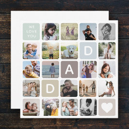 Pai moderno Fotocolagem de Dia de os pais Amor da 