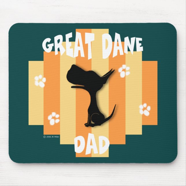 Pai Mousepad de great dane (Frente)