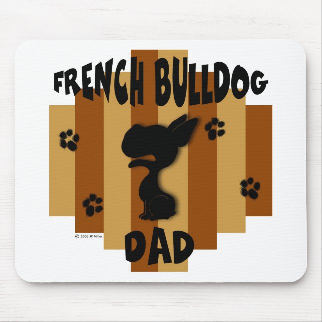 Pai Mousepad do buldogue francês (Frente)