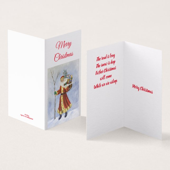 Pai Natal, Andando na arte acrílica da neve (Interior e exterior)