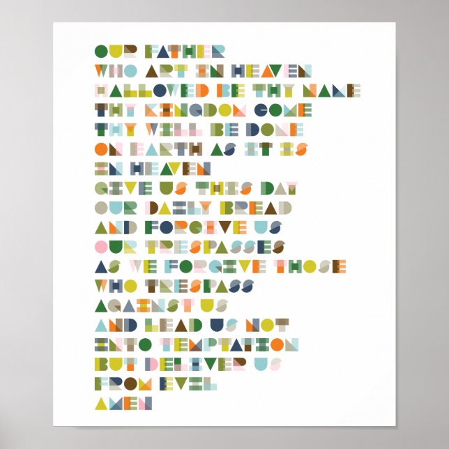 Pai Nosso, Retro, Poster (Frente)