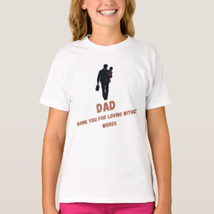 Pai, Obrigado Camiseta Básica de Menina