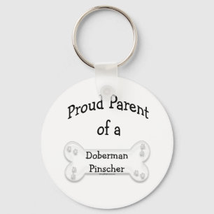 Pai Orgulhoso de um Chaveiro Doberman Pinscher