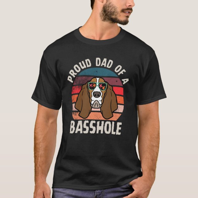 Pai orgulhoso de uma camisa de T-Shirt Bassada eng (Frente)
