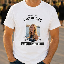 Pai Orgulhoso Moderno Aqui | Camiseta de Formatura